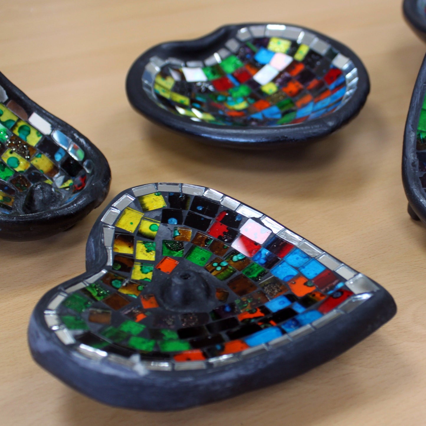 Moroccan Mosaic Heart Incense Holder